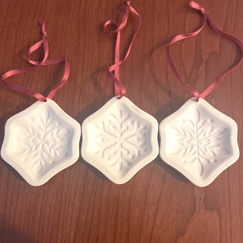 Longaberger Snowflake cookie molds